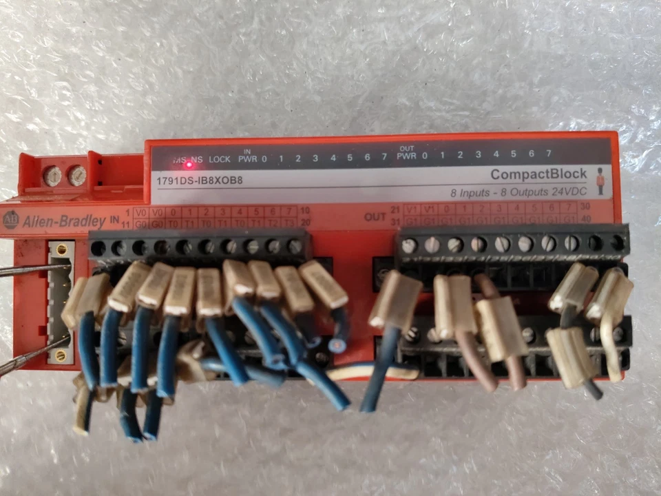 (LOT OF 5PCS) ALLEN BRADLEY 1791DS-IB8OB8 DEVICENET DIGITAL I/O MODULE TESTED OK